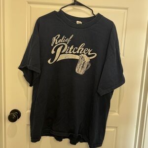 Men's Short Sleeve Graphic Tee Relief Pitcher XXL Humorous